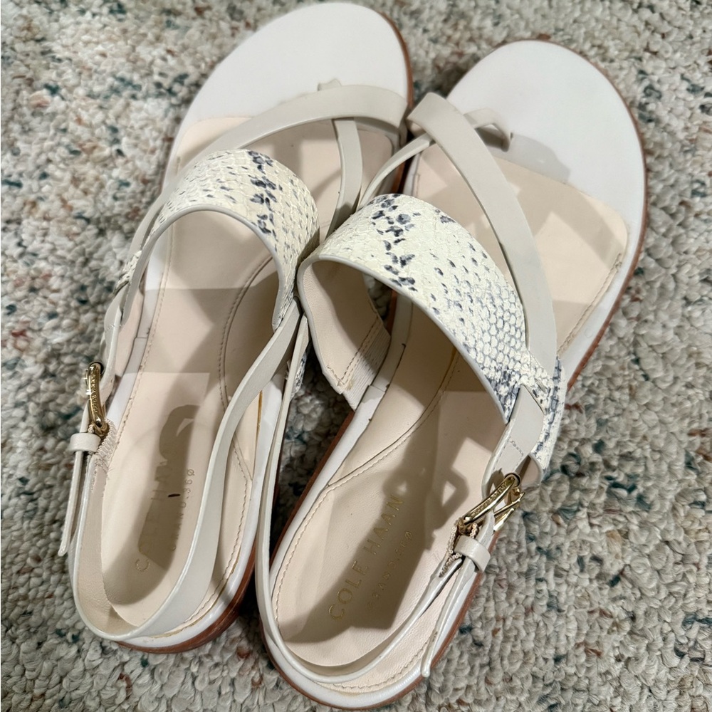 Elegant White and Cream Sandals